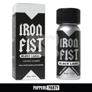 poppers Iron Fist Black Label, poppers 30 ml, nitrites de pentyle, sensations intenses, utilisation sûre du poppers, poppers danger, poppers effets, popper iron fist, black label iron fist, poppers iron fist black,