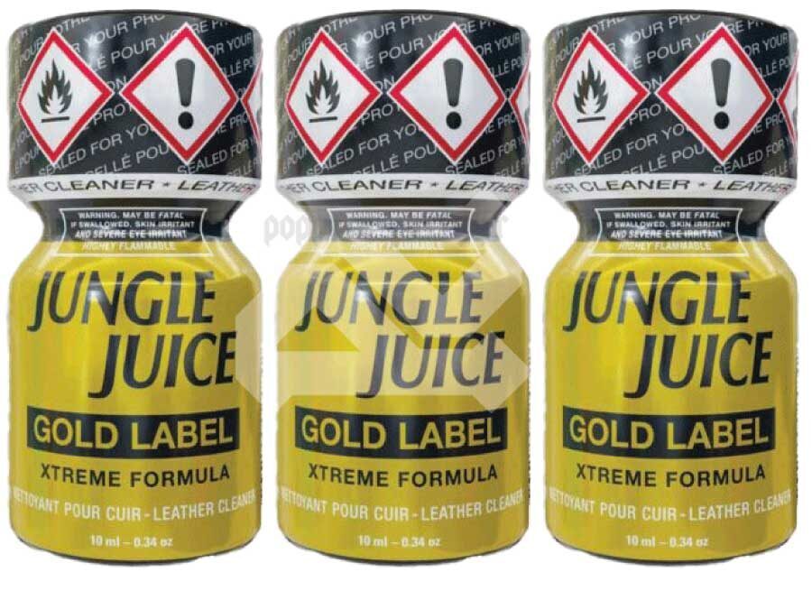 Pack de 3 Poppers | Jungle Juice Gold Label 10 ml