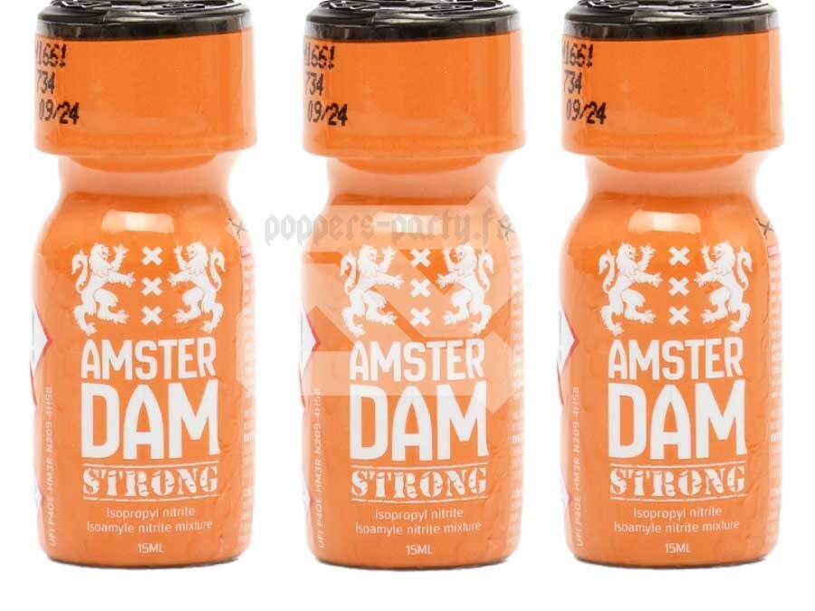 Pack de 3 Poppers | Amsterdam Strong XXX 15ml