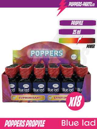 Poppers Blue Lad 25 ml x18 | Poppers en Gros