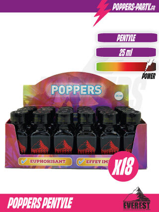 Poppers Everest Black Label 25 ml x18 | Poppers en Gros