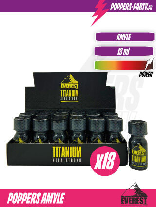 Poppers Everest Titanium 13ml x18 | Poppers en Gros