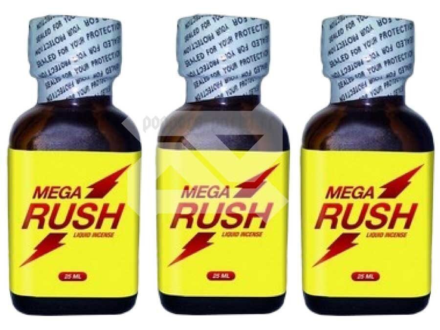Pack de 3 Poppers | Mega Rush 24ml