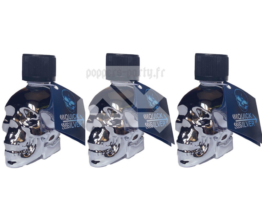 poppers skull, poppers tete de mort, skull popppers, poppers quicksilver skull, tete de mort poppers, poppers skull