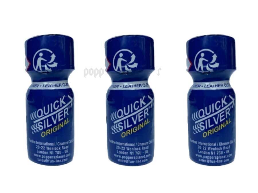 Pack de 3 Poppers | Quicksilver 13 ml