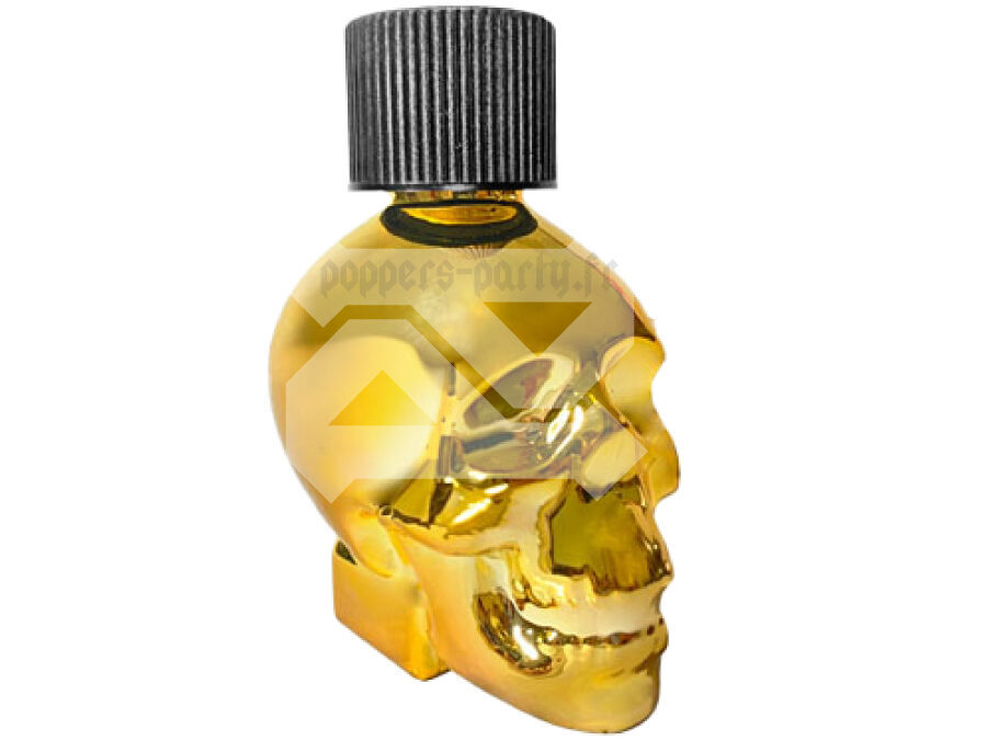 poppers skull gold, skull gold, poppers gols
