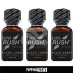Pack de 3 Poppers | Super Rush Black Label 25ml